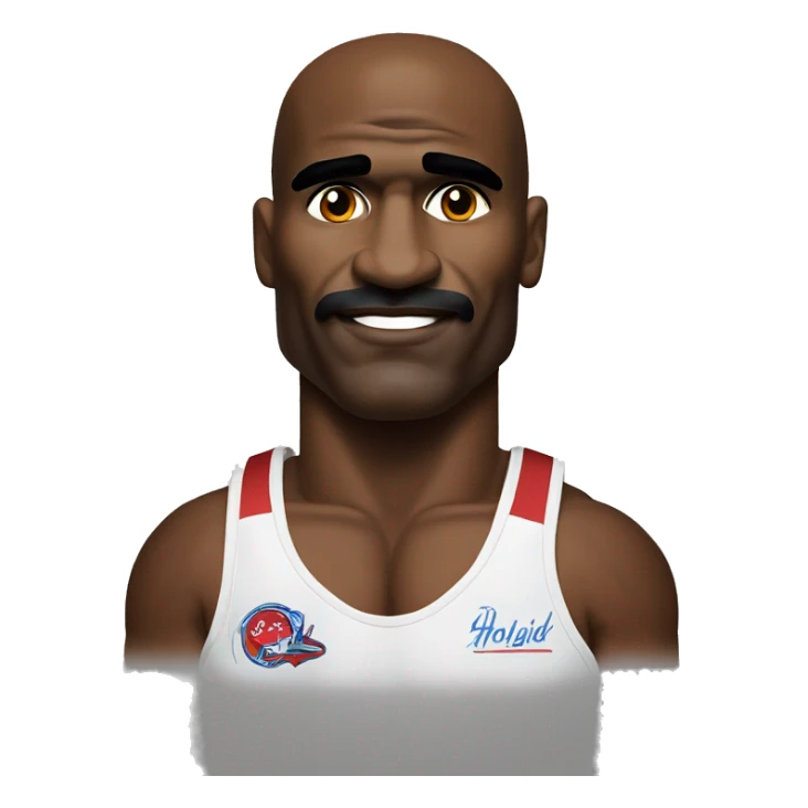Evander Holyfield as he appeared the night he beat Mike Tyson  sticker