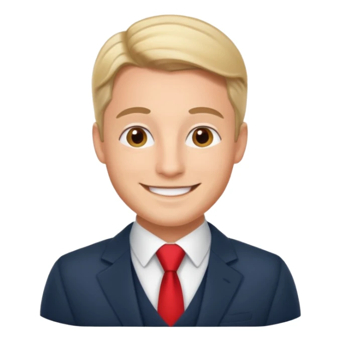 the swiss chris (banker influencer), looking professional sticker