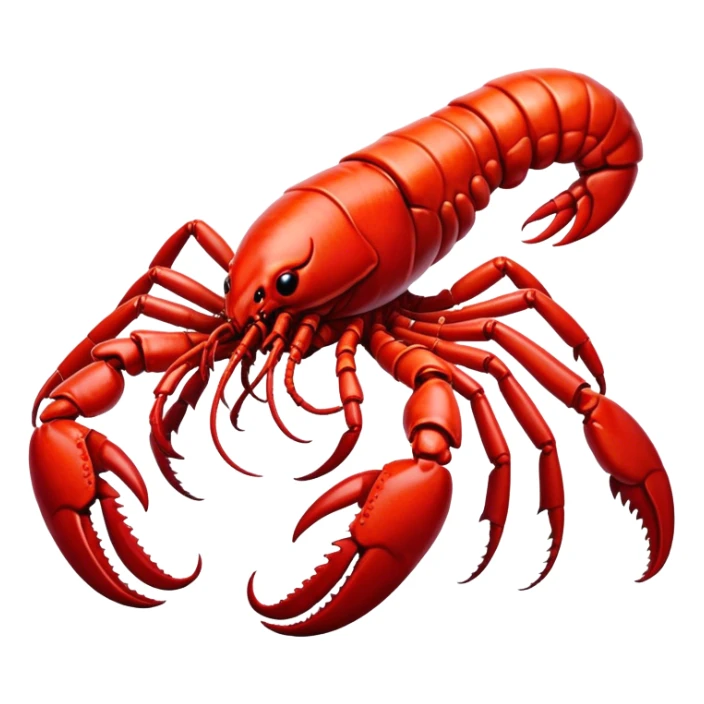 Chinese lobster like bipedal legs red skin as xenomorph alien sticker