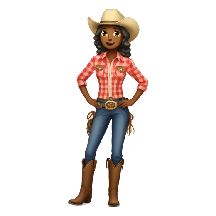 Country cowgirl sticker