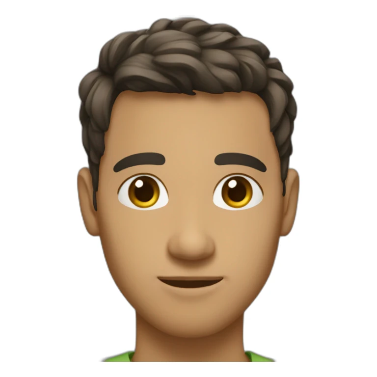 daniyal nematnia with short hair sticker