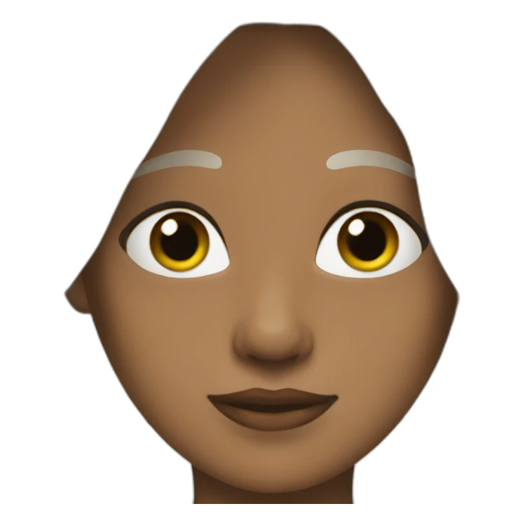Femme brune Blanche sticker