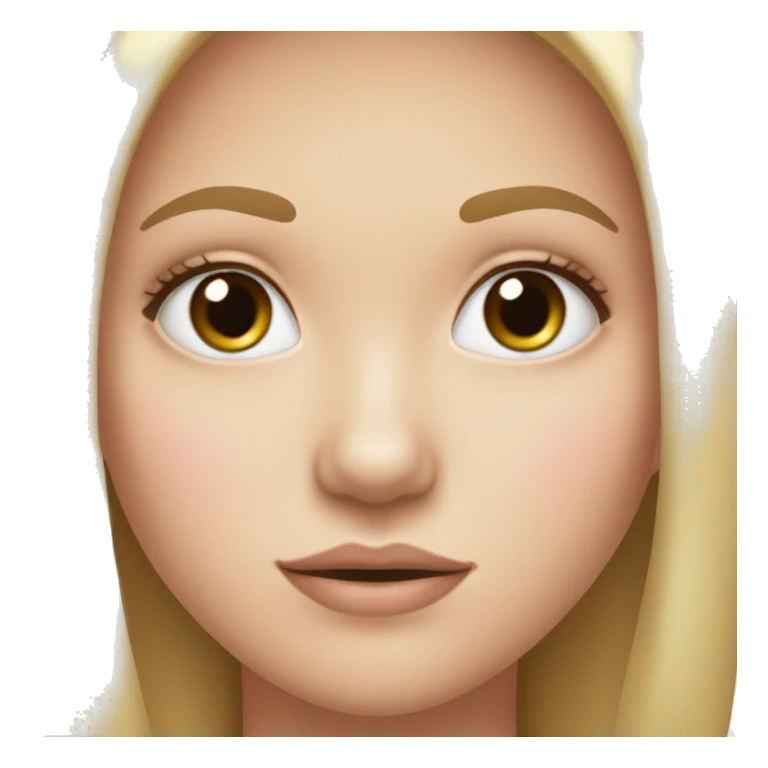 White girl blush on her cheek Shy sticker