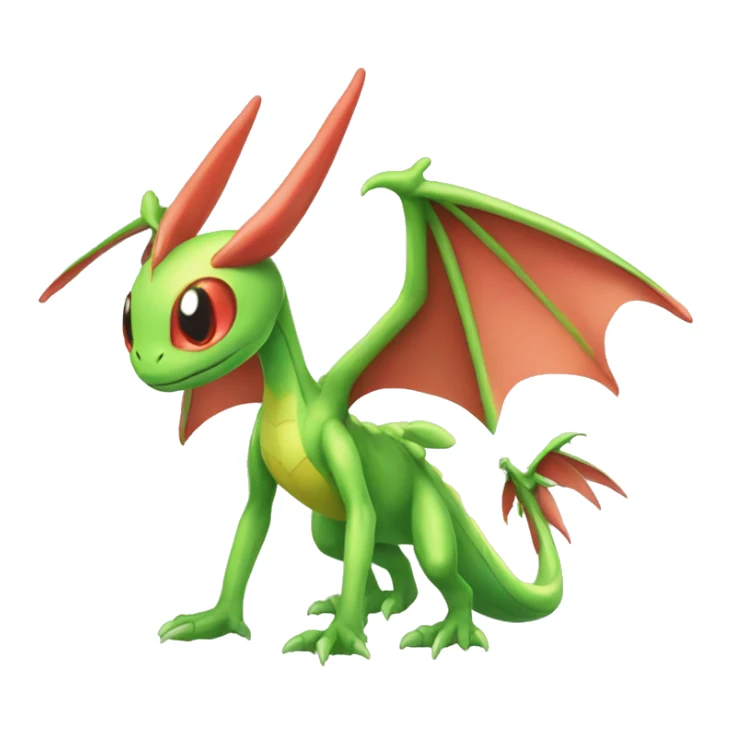 Full body shiny colorful Flygon-Scyther-grovyle sticker