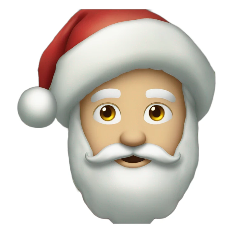 Santa Claus is a dollar in the eye sticker