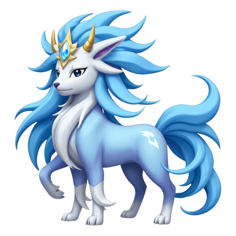 Amaura-Suicune-Solgaleo-fusion sticker