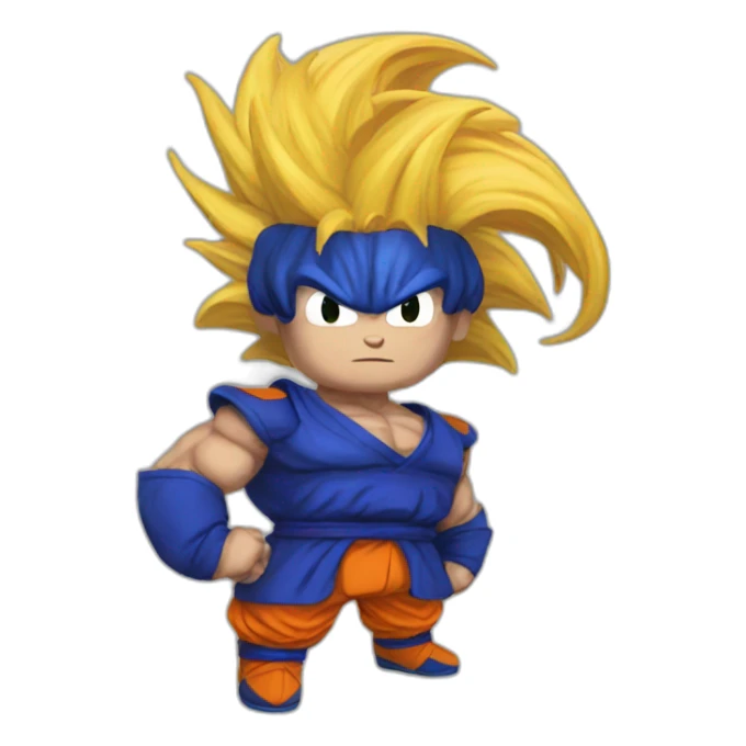 Donald trump as a Dragon Ball character sticker
