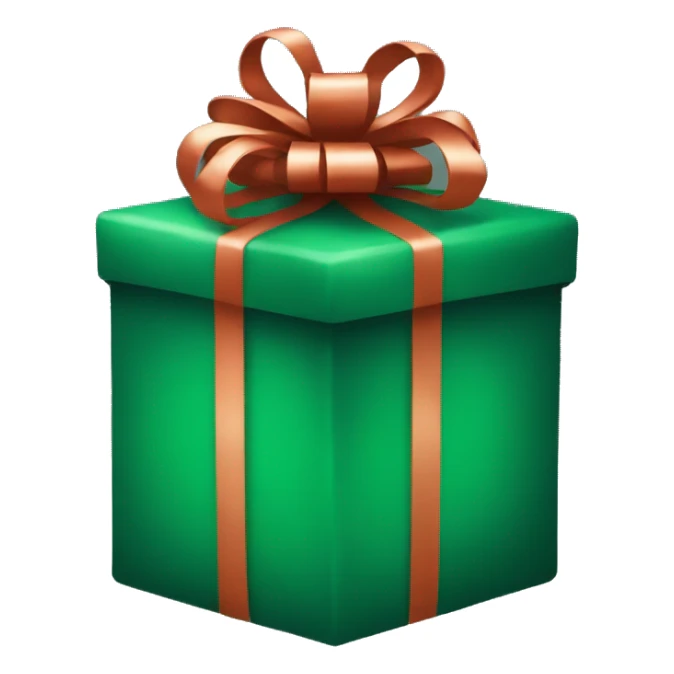 Dark green Christmas presents  sticker