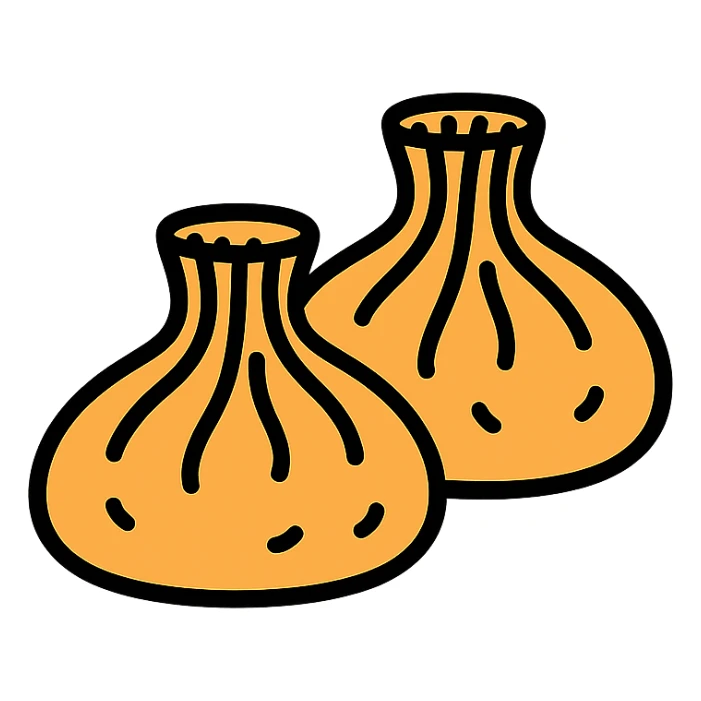 Khinkali, georgian dumplings sticker