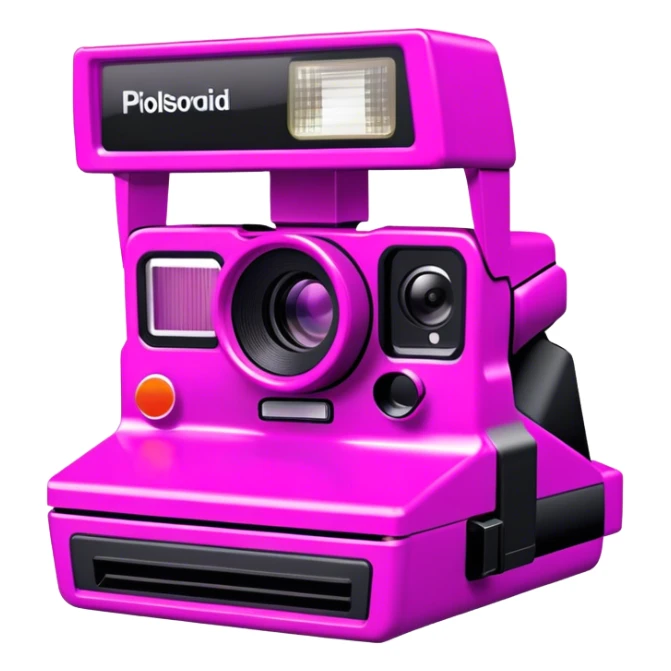 Pink, black, and purple Polaroid 637 Spice Cam camera sticker