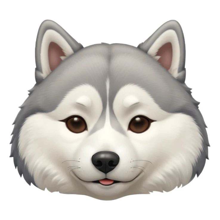 full size husky dog sleeping with eyes closed  sticker