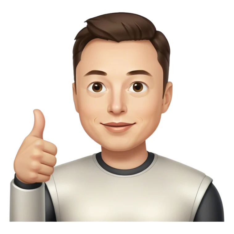 Elon Musk Thumbs Up sticker