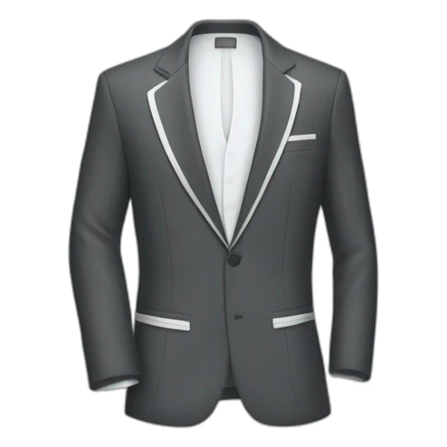 blazer con rallas blancas sticker