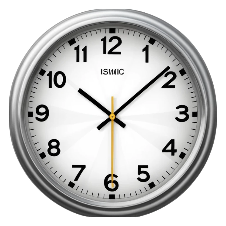 Close-up of a classic analog clock, the second hand stretched into motion blur, multiple ghosted positions showing rapid ticking, strong contrast and a sense of urgency sticker