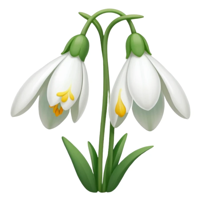 snowdrop emoji sticker