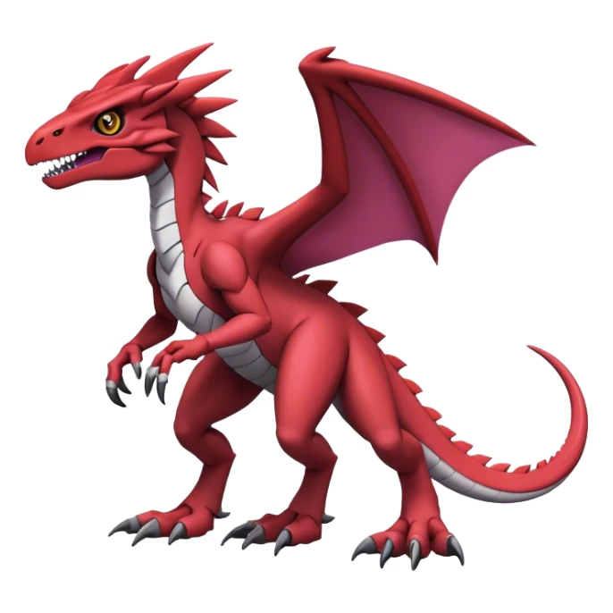  Cool Edgy Digimon-Fakemon-Guilmon-Genesect-Velociraptor-Dragon full body sticker