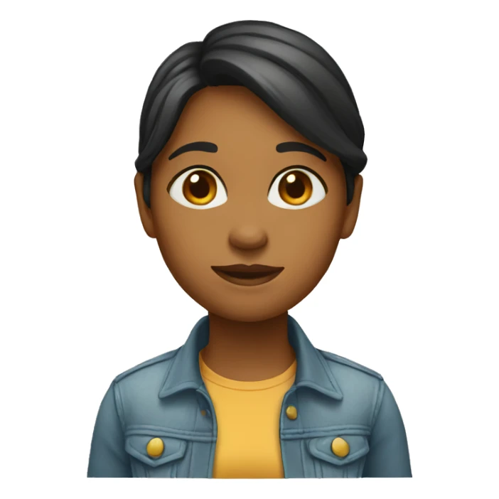 A girl full view sticker