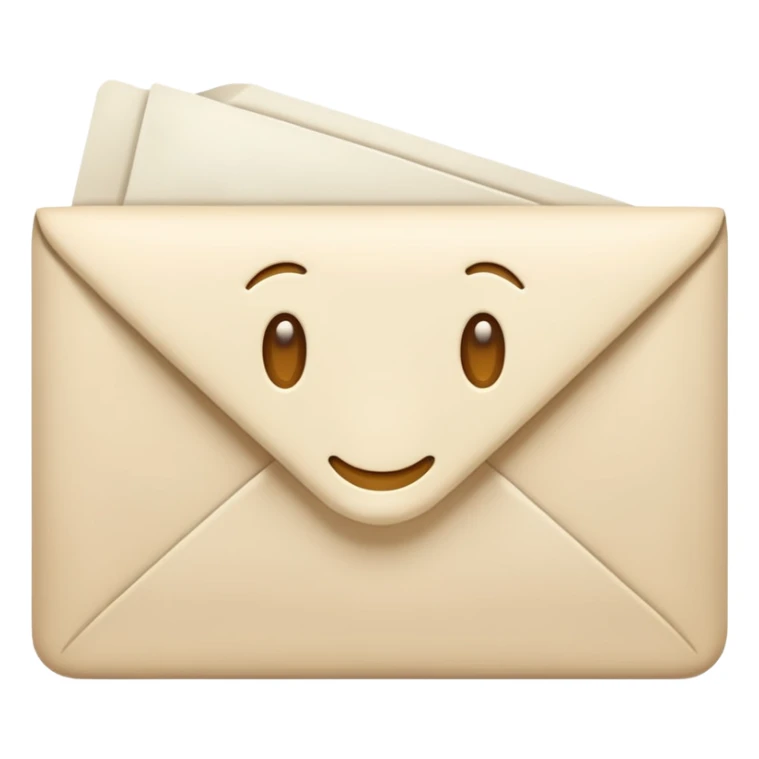 Letter color pale beige creamy sticker