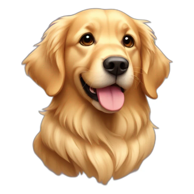 golden retriever con alas de mariposa sticker