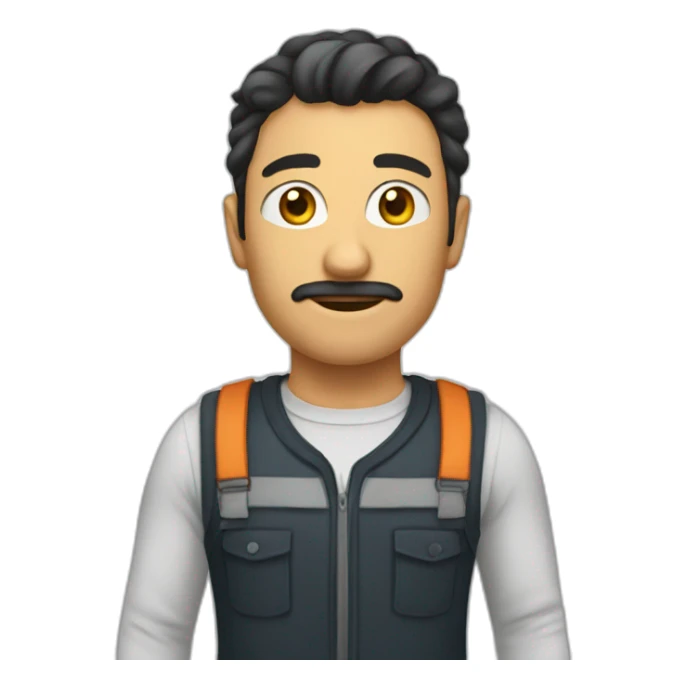 Homme énervé sticker