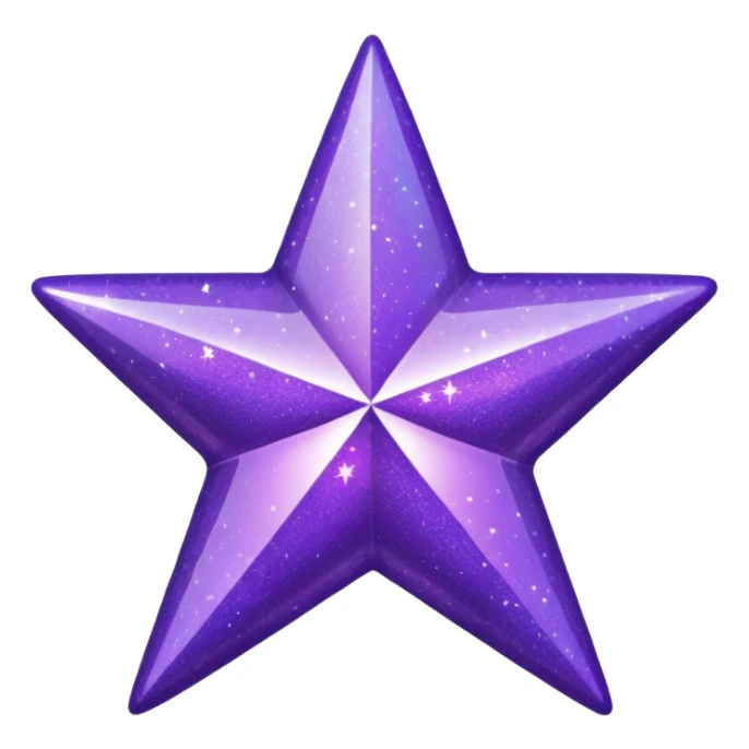 Purple Glitter Symbol of Manager sticker