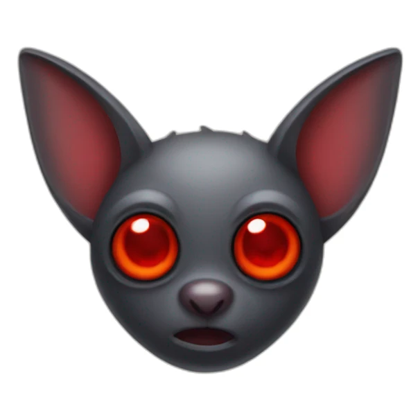 bat with red eyes sticker