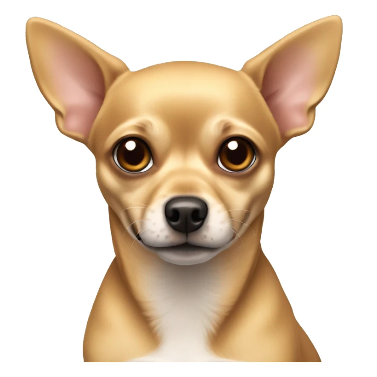 All tan colored chihuahua mixed with daushound sticker