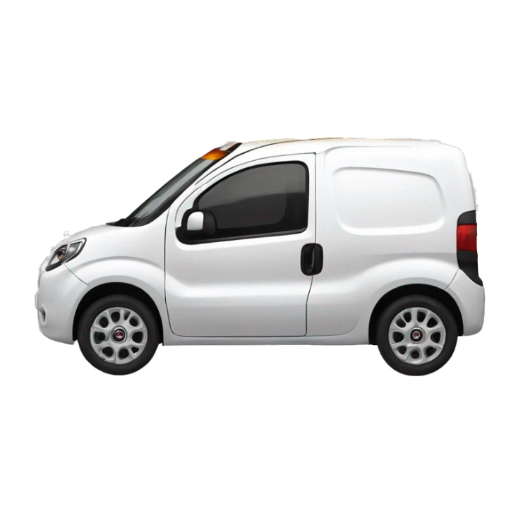 fiat fiorino fire brand car, white color sticker