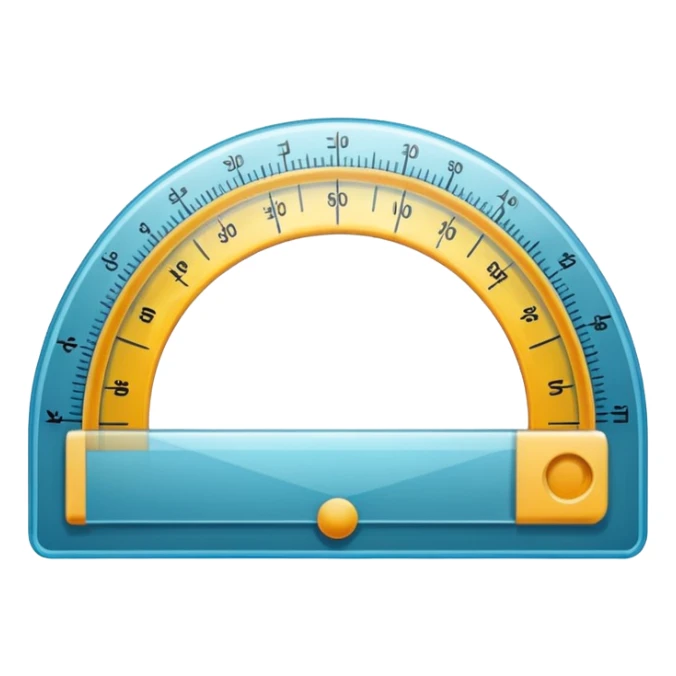 "📏" This emoji is for ruler. Then make an emoji for protractor. Which is real emoji type like the givel sticker