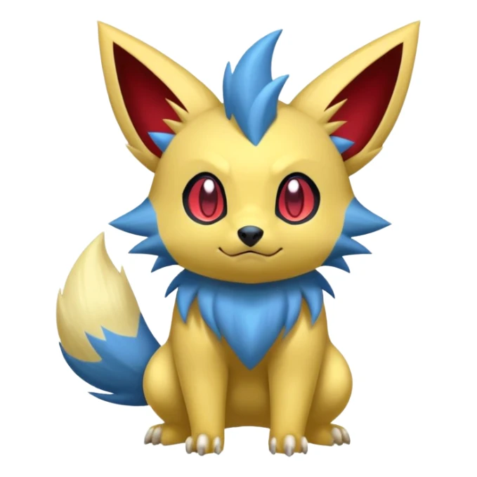 Manectric-Zorua-Yamper-Fakémon-hybrid-creature (full body)  sticker