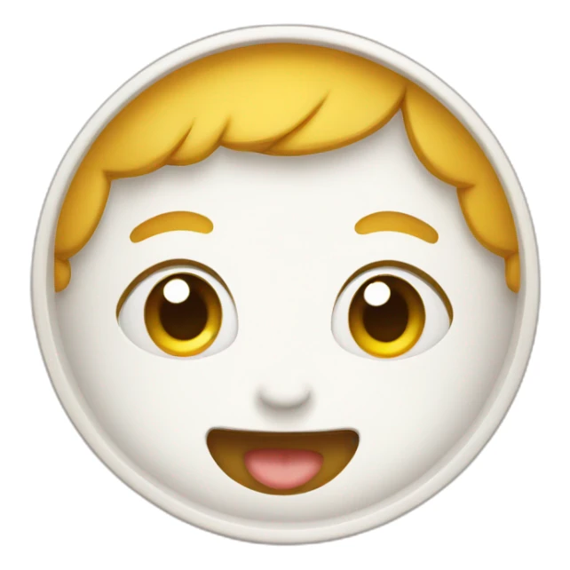 cute-plate happy sticker