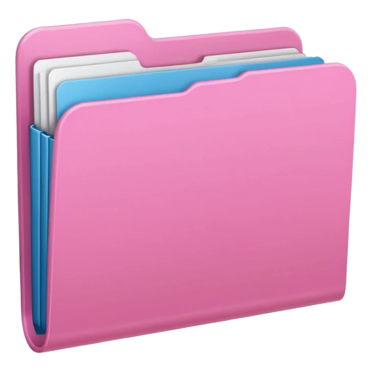 light pale Pink solid color folder sticker