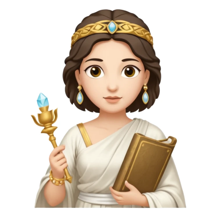 ancient greek woman with a scroll sticker