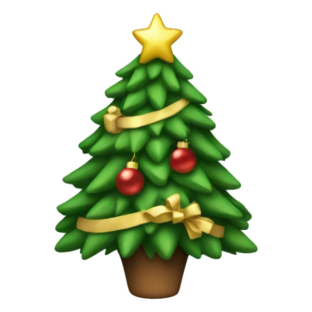Christmas tree sticker