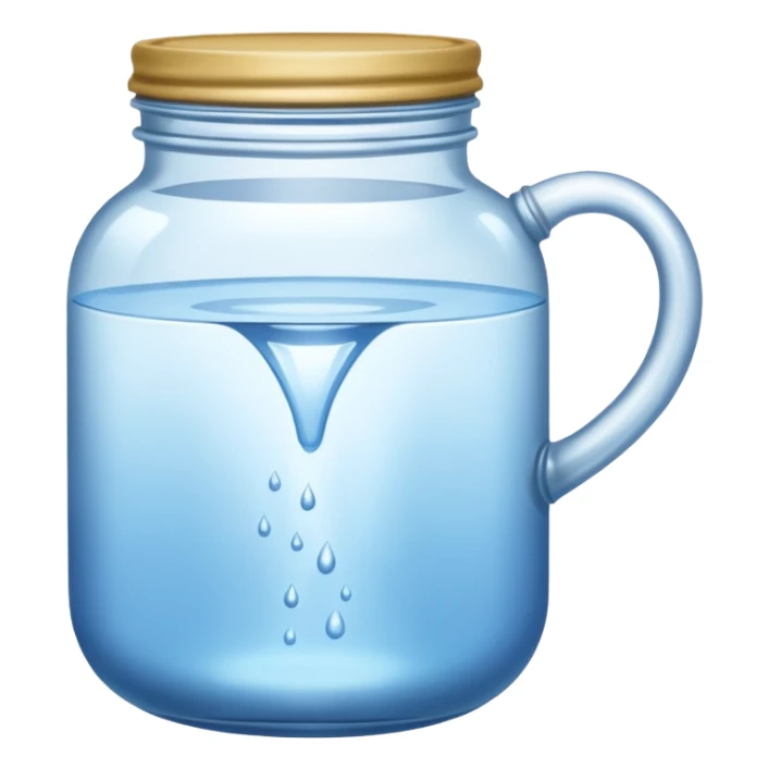Aquarius (a jar spilling water outward) sticker