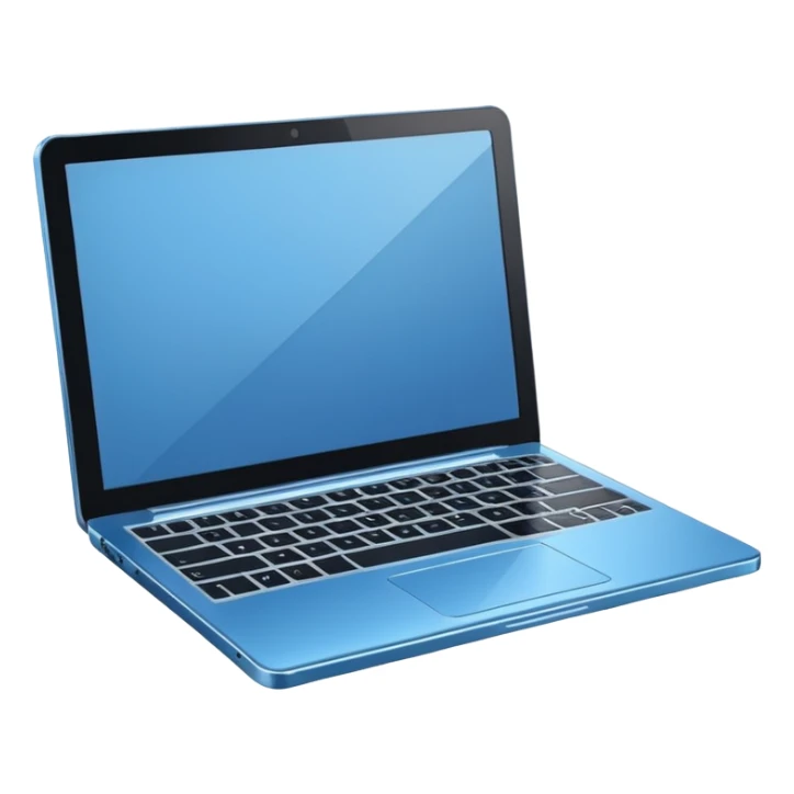3D minimal icon of a premium laptop with a subtle #FF3D00 accent. Clean, modern, high-end tech style. sticker