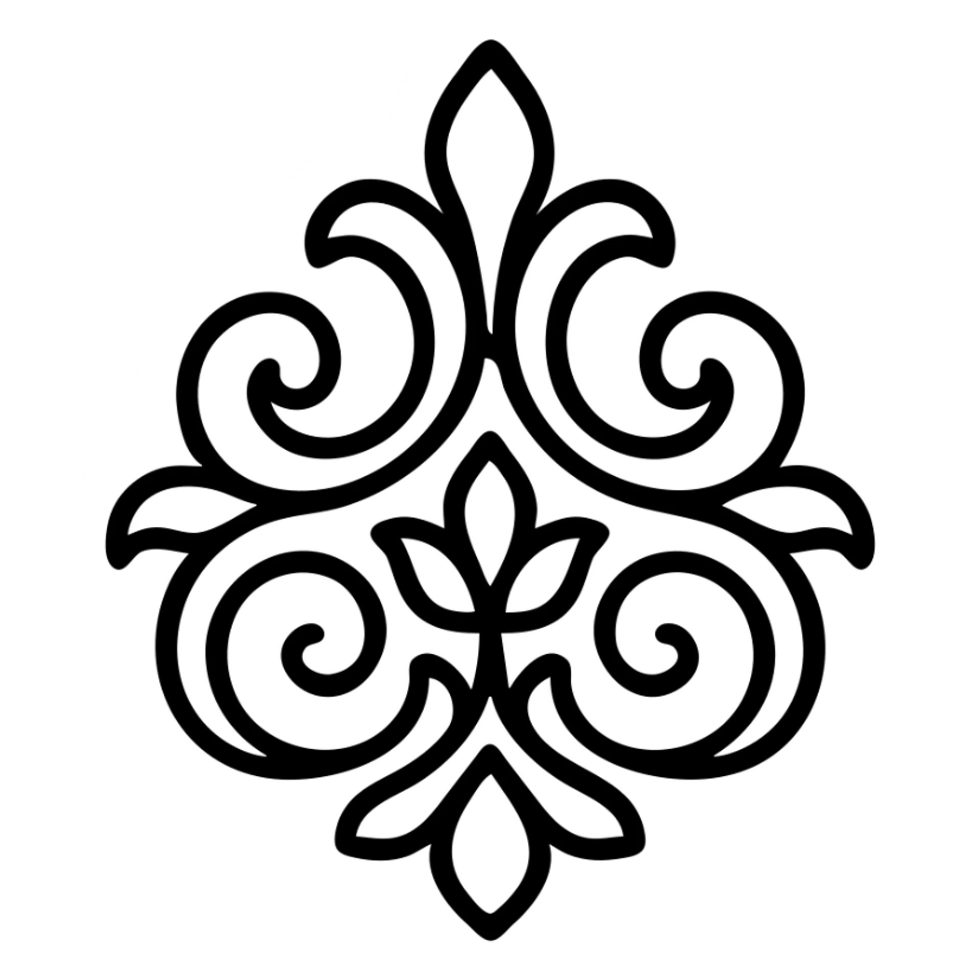 stencil pattern in Barocco style sticker