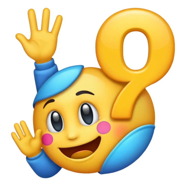 emoji with 67 sign sticker