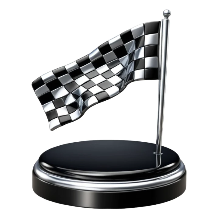 sorayama Chequered flag  flag sculpture sticker