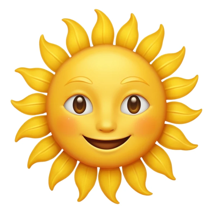 smiling sun emoji sticker