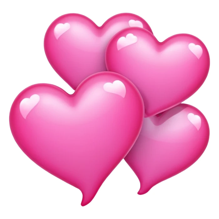 Thought bubble many pink hearts emoji sticker