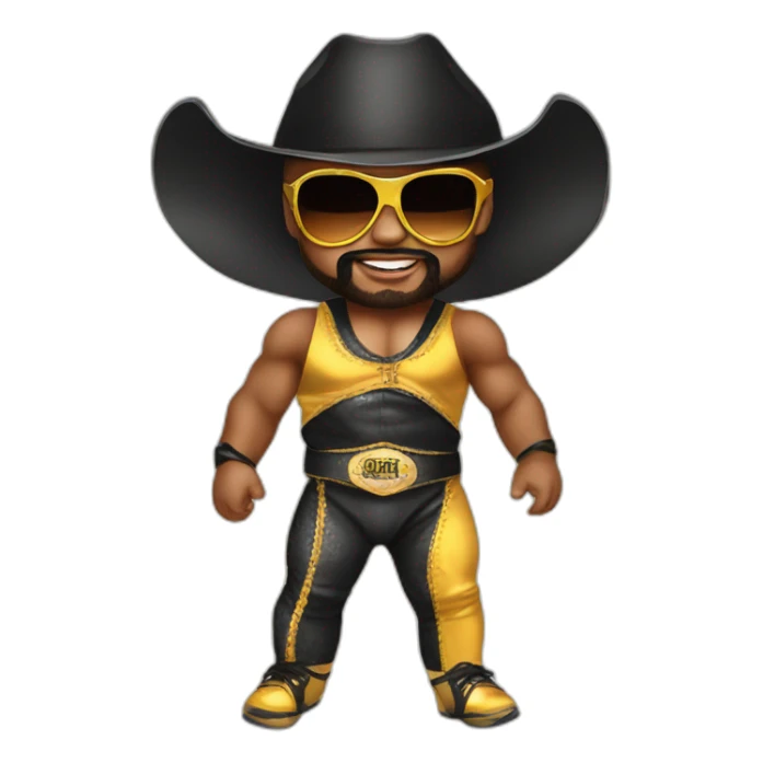 a baby dressed as Randy Savage sticker