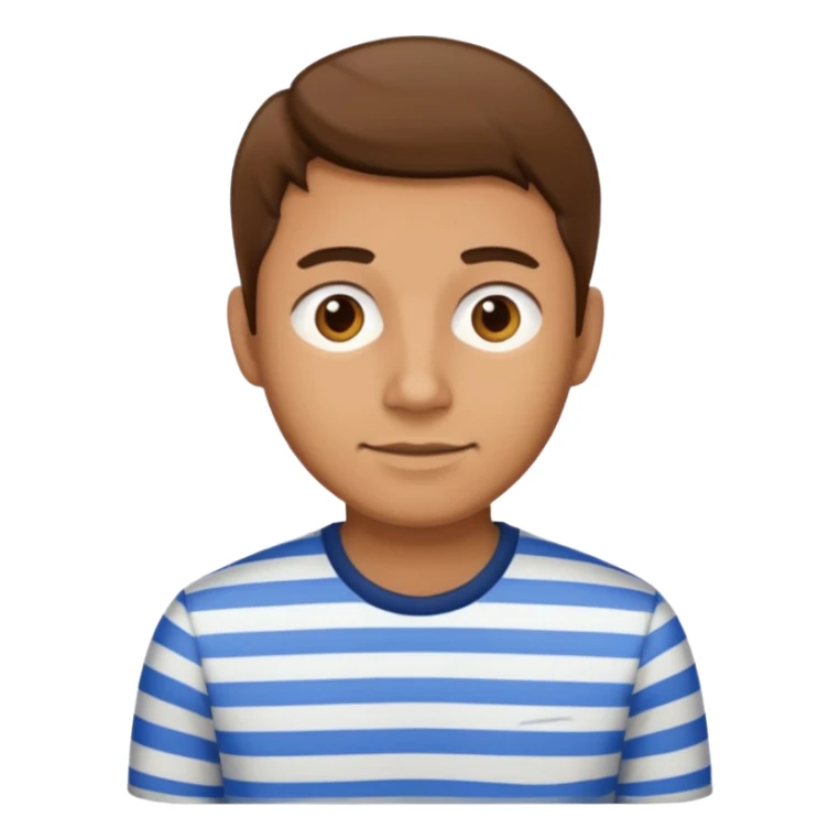 male in stripped shirt sticker