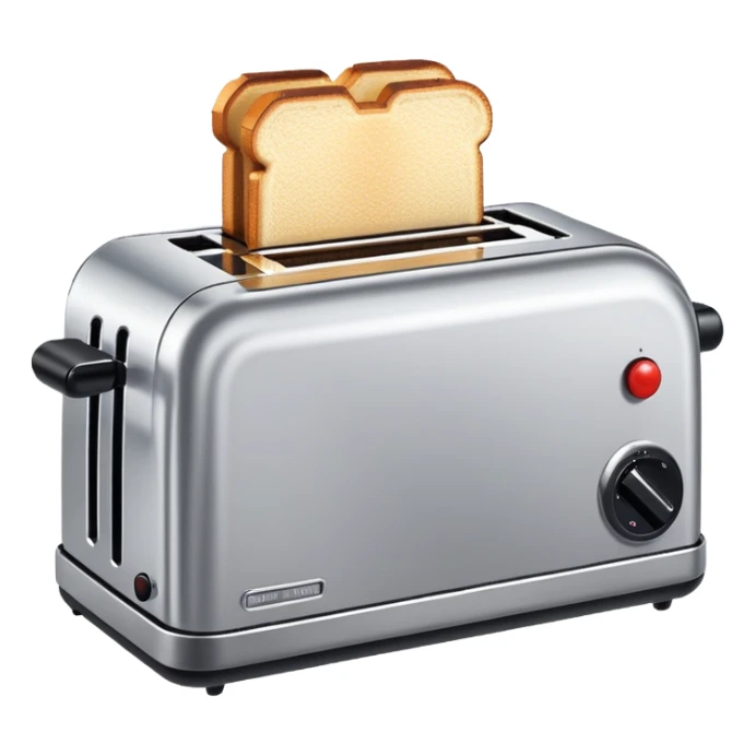 A toaster emoji, drawn with an 8-bit pixelated look, similar to early video game sprites. sticker