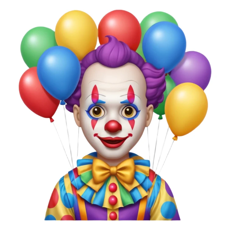 Street Balloon Seller clown  sticker
