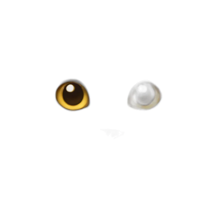 A cat with fluffy White hair sticker