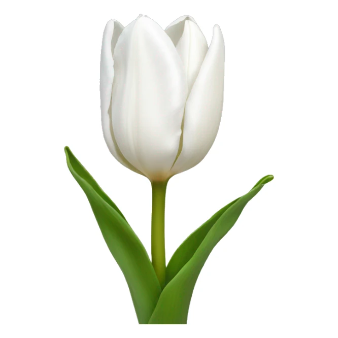 white tulip sticker