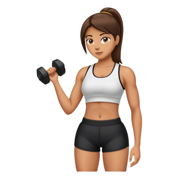 gluteus maximus female with black gym shorts sticker