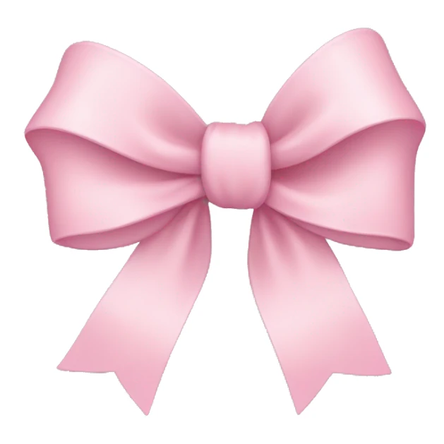light pink bow sticker