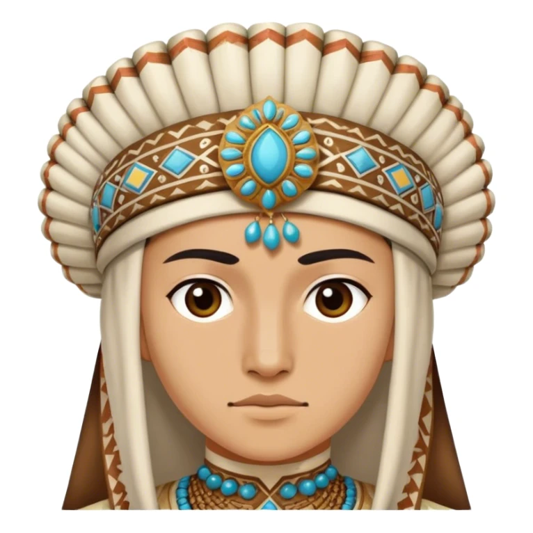 Uzbek national headdress sticker